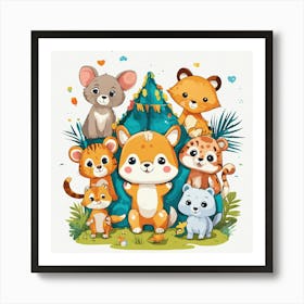 Playful Kids Animal Tshirt Design (6) 2024 05 02t202058 Art Print