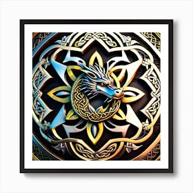 Celtic Dragon Art Print