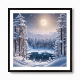 Winter Landscape 24 Art Print