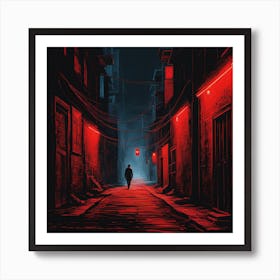 Dark Alley Art Print