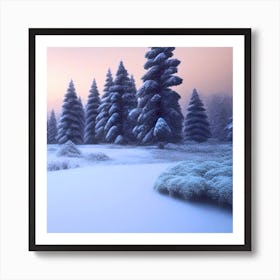 Winter Landscape 62 Art Print