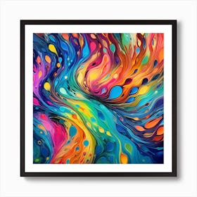 Abstract Colorful Abstract Abstract Painting Art Print