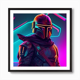 Star Wars Mandalorian Art Print