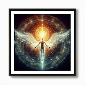 Angel With Wings Art Print