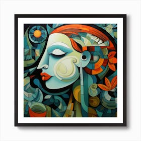 Abstract Of A Woman 4 Art Print