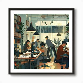 Office Work 3 Art Print