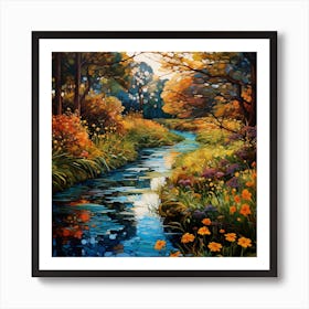 Garden of Tranquility: Riverside Waltz Art Print