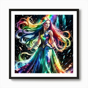 Rainbow Girl 3 Art Print