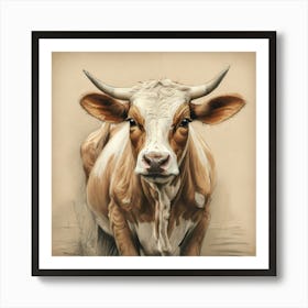 Cow Painting 1 Art Print