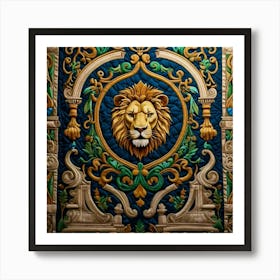 Lion Head Art Print