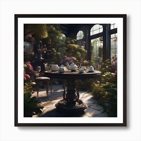 Tea garden Art Print