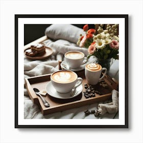 Coffee And Donuts 1 Art Print