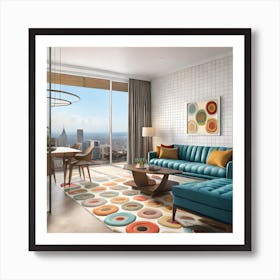 Modern Living Room Art Print