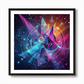 Abstract Space Background Art Print