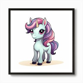 Cute Unicorn 190 Art Print