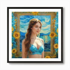 Sunflowers gh 4 Art Print