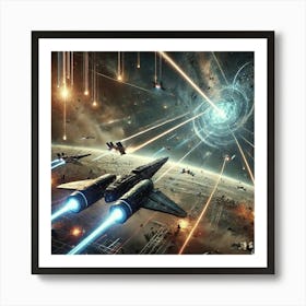 Star Interceptors Photon Disruptors Art Print