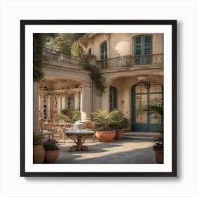 Victorian Courtyard Art Print