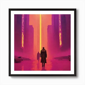 Dark Side Of The City 1 Art Print