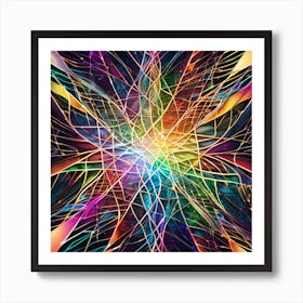 Abstract Psychedelic Background 2 Art Print