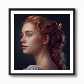 Portrait Of A Young Woman 5 Art Print