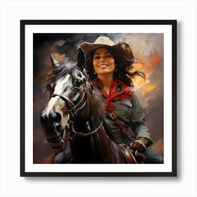 Wild West Series By Csaba Fikker For Ai Art Depot 13 Art Print