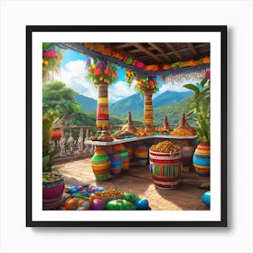 Mexican Market Art Print