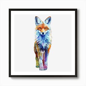 Colorful Fox Affiche