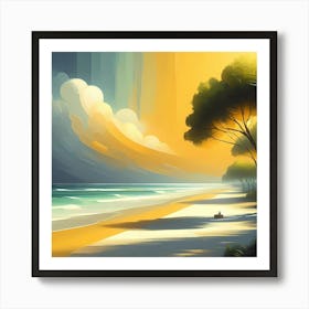 Sunset Beach 1 Art Print