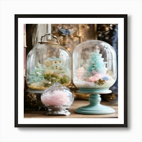 Snow Globes Art Print