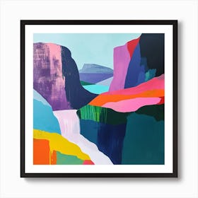 Colourful Abstract Vatnajkull National Park Iceland 3 Art Print