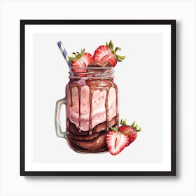 Chocolate Milkshake 2 Art Print