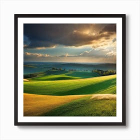 Sunset In The Countryside 45 Art Print