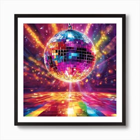 Disco Ball Art Print Featuring (4) Art Print