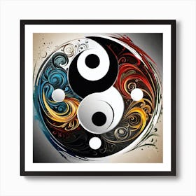 Yin Yang Symbol 18 Art Print