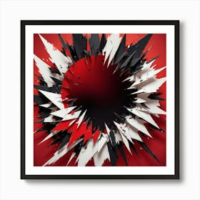 Black and White Abstract Art 319 Art Print