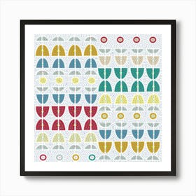 Abstract Mid Century Artwork Art Print