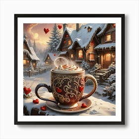 Cup Of Coffee in norway Art Print