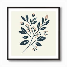 Scandinavian style, Sprig of ylang-ylang 1 Art Print