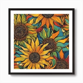 Sunflowers Poster