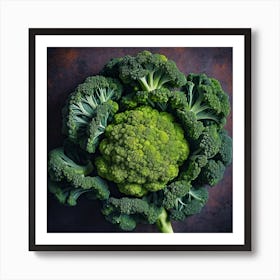 Top View Of Broccoli 1 Poster