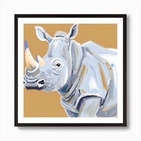 White Rhinoceros 03 Art Print