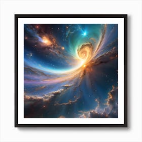 Galaxy In Space 2 Art Print