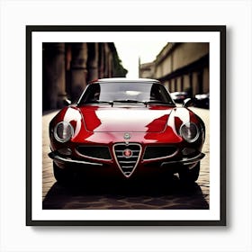 Alfa Romeo Car Automobile Vehicle Automotive Italian Brand Logo Iconic Performance Stylis (1) Art Print