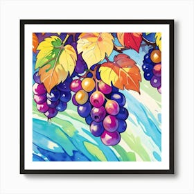 Grapes Art Print