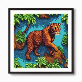 Jaguar In The Jungle Art Print