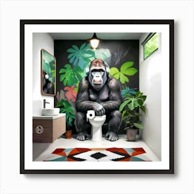 Gorilla's Private Time Art Print