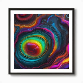 Abstract Painting waves of wonder Art Print