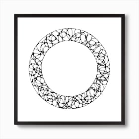 Circle Drawing Art Print