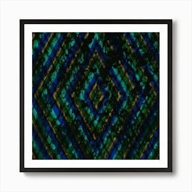 Blue Diamonds Art Print